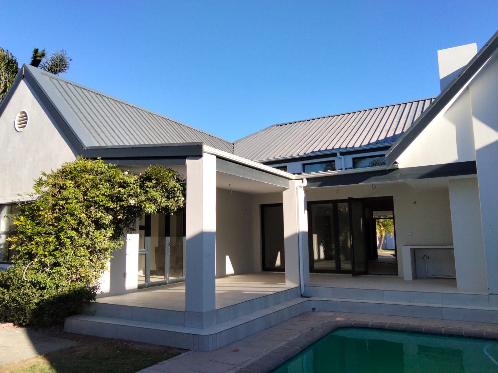Completed construction job