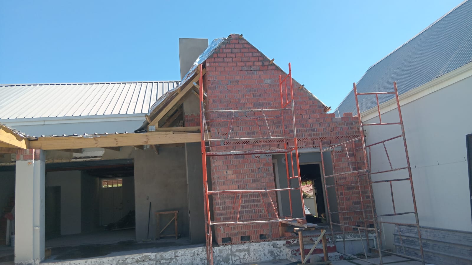 Completed construction job