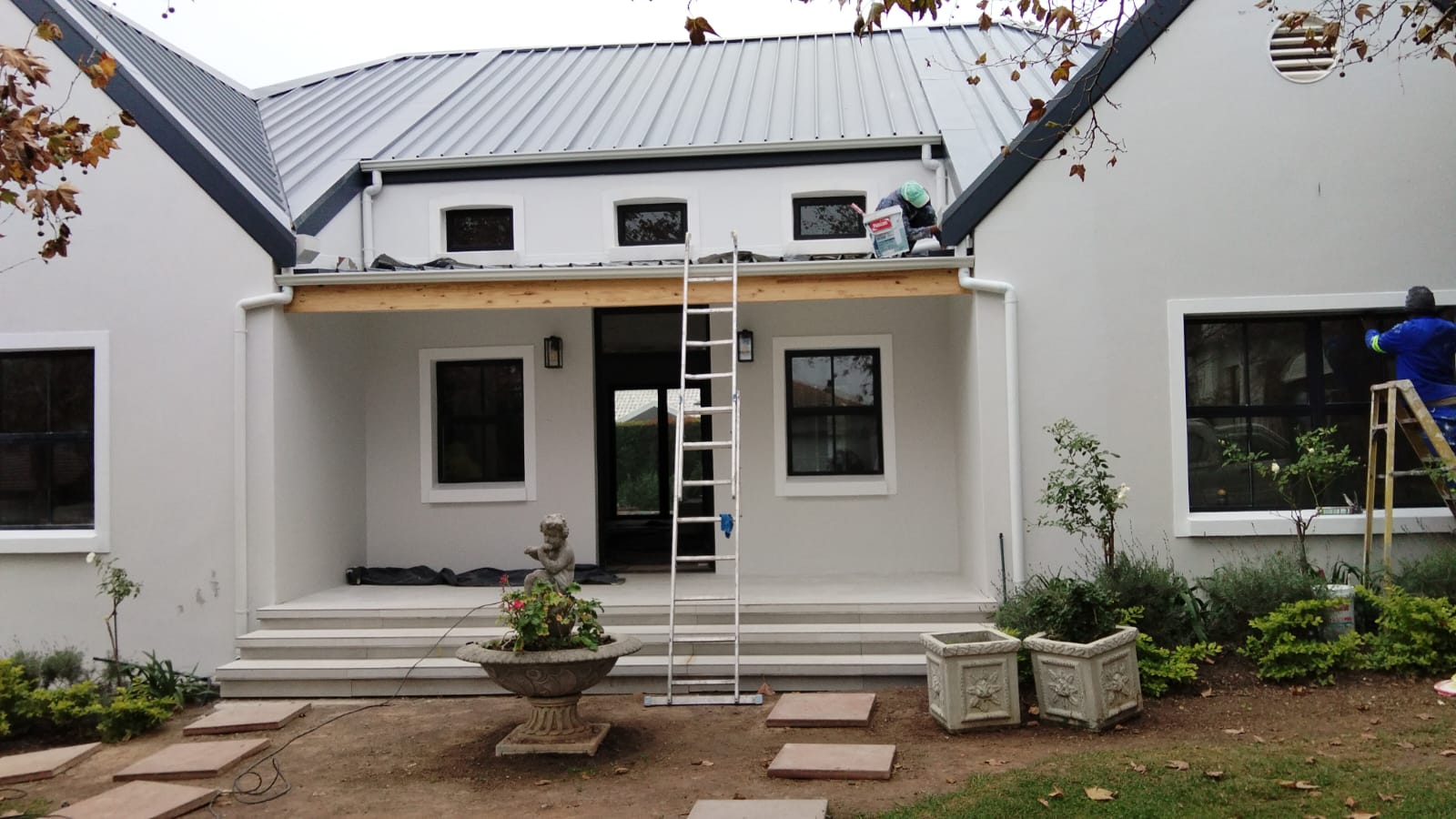 Completed construction job
