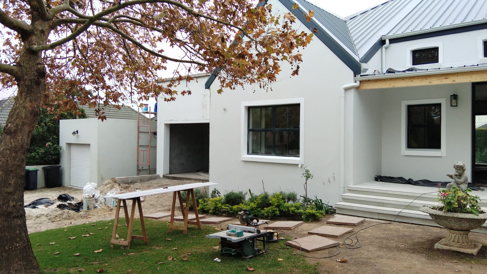 Completed construction job