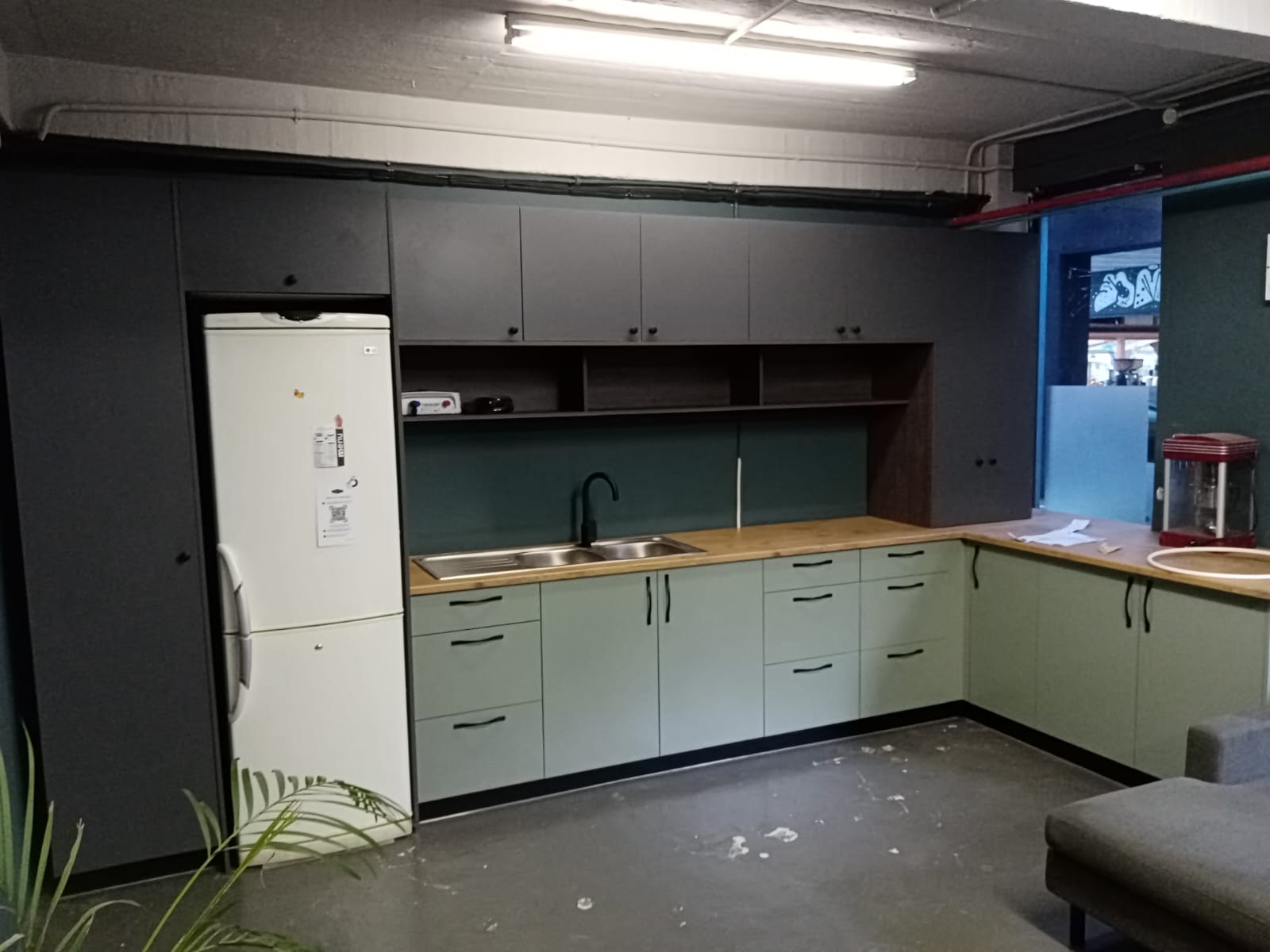 Completed construction job