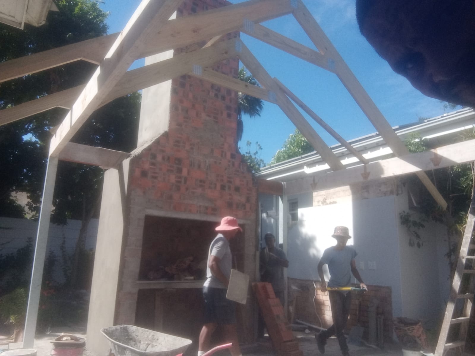 Completed construction job
