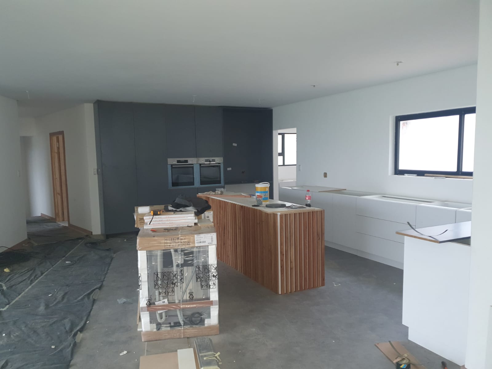 Completed construction job